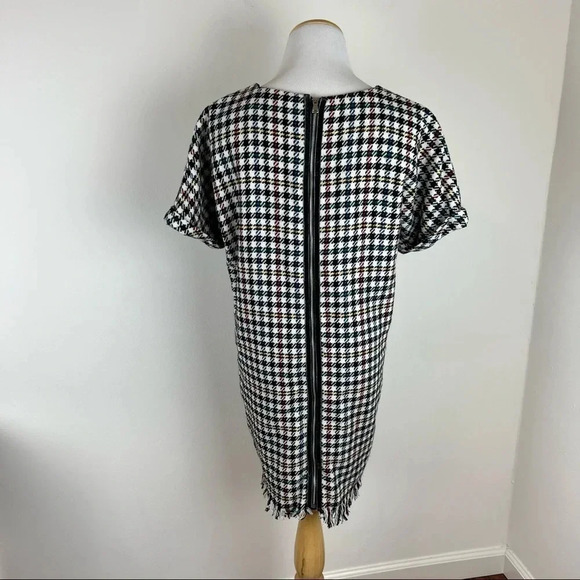 Zara Multi-colored Checked Tweed Dress Size XS - Picture 8 of 12